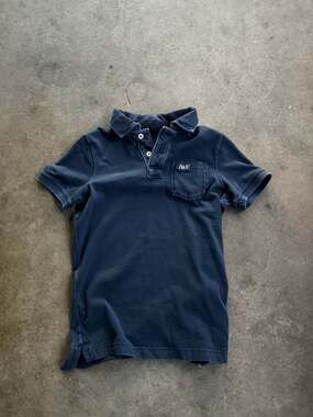 Abercrombie & Fitch Vintage Muscle Fit Garment-Dyed Polo Shirt with Chest Pocket